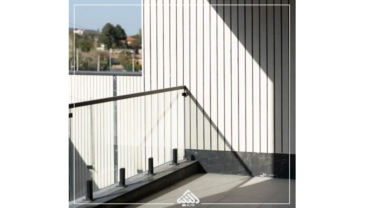 نرده شیشه ای نصب شده مشتری جناب آقای اعرابی از قمصر