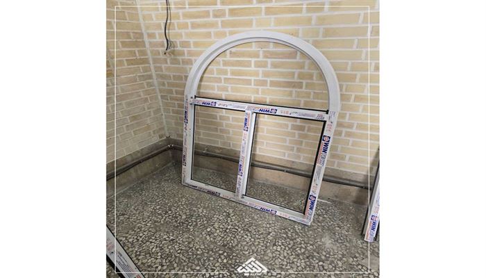 سفارش مشتری تولید پنجره دو جداره خم و هندسی